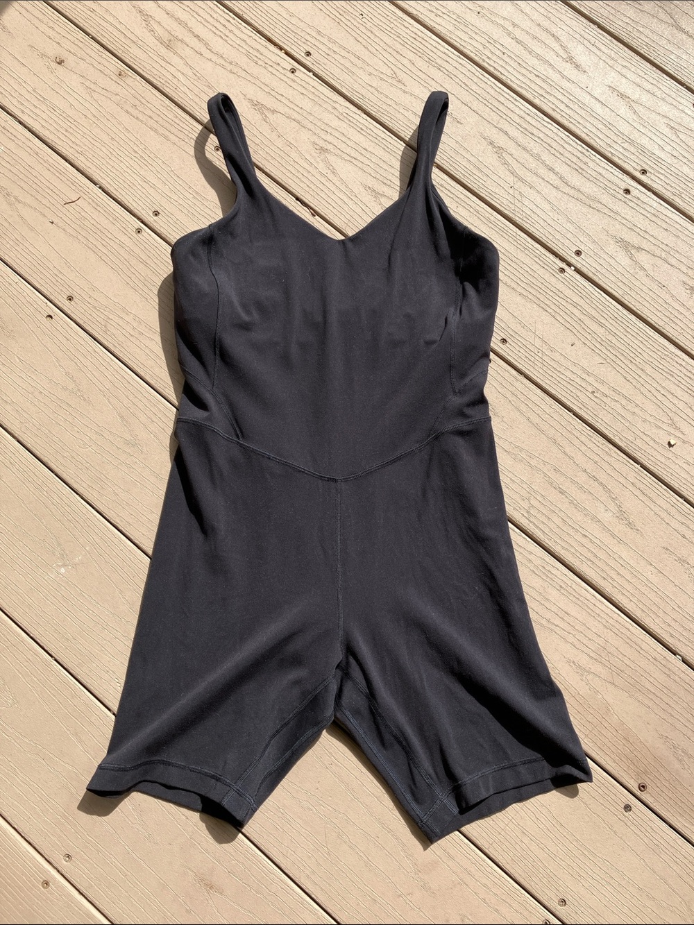 Lululemon Black Fitness One-Piece Romper size 10